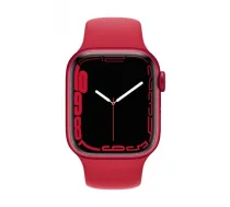 Apple Watch Series 7 GPS, 41mm (PRODUCT)RED Aluminium Case with Sport Band - Regular (PRODUCT) Red