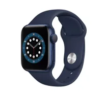 Apple Watch Series 6 GPS, 40mm Aluminium Case with Deep navy Sport Band Blue