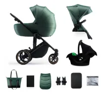 KINDERKRAFT universal stroller 3in1 PRIME 2 3IN1 MINK PRO DARK Green, KSPRIM02GRE300I