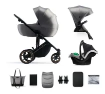KINDERKRAFT universal stroller 3in1 PRIME 2 3IN1 MINK PRO SHADOW Grey, KSPRIM02GRY300I