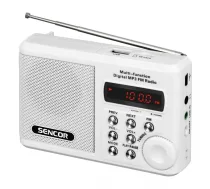 Sencor SRD 215 W radio Analogais Balts