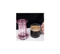 AeroPress – a transparent pink coffee maker