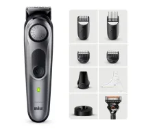 Braun BeardTrimmer 7 BT7420 bārdas trimmeris Baterija 40 2 cm Sudrabs