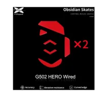 X Raypad X-Raypad Obsidian Skates Logitech G502 Hero Red 2 pcs. (Red) Replacement Mouse Feet
