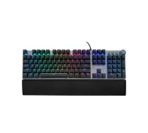 iBox AURORA K-4 tastatūra Speļu USB QWERTY Melns, Sudrabs