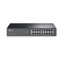 TP-Link TL-SG1016PE Vadīts L2 Gigabit Ethernet (10/100/1000) Power over Ethernet (PoE) 1U Melns