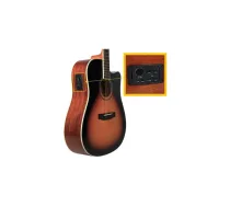 V-TONE VEAG1 CE VS elektroakustiskā ģitāra 4/4 koka apdare