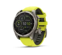Garmin fenix 8 3,3 cm (1.3") 47 mm Digitāls 260 x 260 pikseļi Skārienjūtīgais ekrāns Titāns Wi-Fi GPS