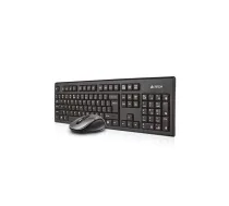 A4Tech 7100N desktop tastatūra Pele iekļauta Speļu RF Bezvadu QWERTY Angļu Melns