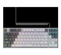 LORGAR Azar 514TKL, ar RGB apgaismo mehānisko tastatūru spēlēm, balts, EN izkārtojums