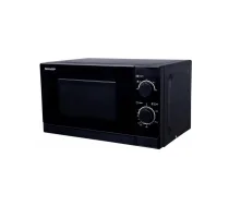 Sharp Home Appliances Sharp Home Appliances R-200BKW mikroviļņu krāsns Melns Novietojams uz galda 20 L 800 W