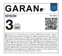 Epson EB-L520U Standarta fokusa projektors 5200 ANSI lūmeni 3LCD WUXGA (1920x1200) Balts
