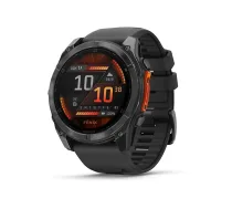 Garmin Fenix 8 3,56 cm (1.4") AMOLED 51 mm Digitāls 454 x 454 pikseļi Skārienjūtīgais ekrāns Pelēks Wi-Fi GPS