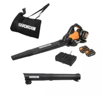 WORX WG583E.9 bezvada lapu pūtējs 209 kilometrs stundā Melns 20 V Litija jons