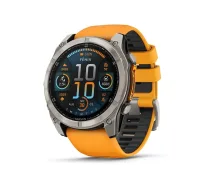 Garmin Fenix 8 3,56 cm (1.4") AMOLED 51 mm Digitāls 454 x 454 pikseļi Skārienjūtīgais ekrāns Titāns Wi-Fi GPS