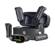 Hollyland LARK MAX 2 Combo 4-personu versija ar kameru RX + USB-C RX mikrofona sistēma