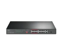 TP-Link TL-SL1218P tīkla pārslēgs Nepārvaldīts Gigabit Ethernet (10/100/1000) Power over Ethernet (PoE) 1U Melns