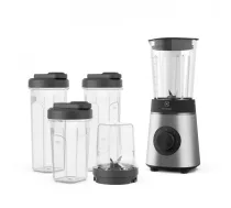 Electrolux E4CB1-6ST 1 L Galdvirsmas blenderis 350 W Melns, Nerūsējošs tērauds, Caurspīdīgs