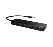 LogiLink UA0311 interfeisa centrmezgls USB 3.2 Gen 1 (3.1 Gen 1) Type-C 5000 Mbit/s Melns