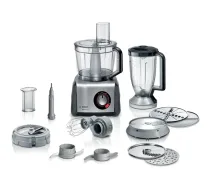 Bosch MC812M865 pārtikas pārstrāde 1250 W 3,9 L Melns, Nerūsējošs tērauds