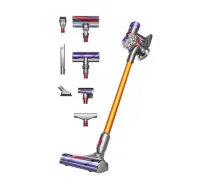 Dyson V8 Absolute “Divi vienā” bezvadu putekļusūcējs Baterija Sauss Bezmaisa Sudrabs, Dzeltens