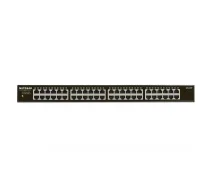 NETGEAR GS348 Nepārvaldīts Gigabit Ethernet (10/100/1000) 1U Melns