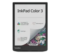 PocketBook InkPad Color 3 e-grāmatu lasītājs Skārienjūtīgais ekrāns 32 GB Wi-Fi Melns, Pelēks