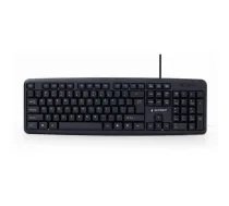 Gembird KB-U-103 tastatūra USB Amerikāņu angļu valoda Melns