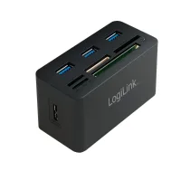 LogiLink CR0042 dokstacija Vadu USB 3.2 Gen 1 (3.1 Gen 1) Type-A Melns