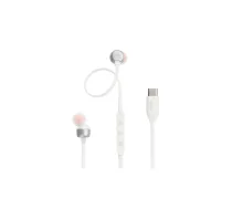 JBL Tune 310C Austiņas Vadu Ausīs Zvani / mūzika USB Veids-C Balts