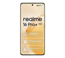 realme 16 Pro+ 17,3 cm (6.8") 5G USB Veids-C 12 GB 512 GB 7000 mAh Zelts