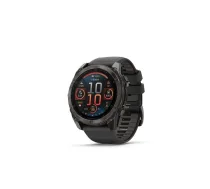 Garmin Fenix 8 3,56 cm (1.4") AMOLED 51 mm Digitāls 454 x 454 pikseļi Skārienjūtīgais ekrāns Titāns Wi-Fi GPS