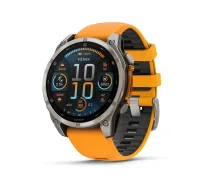 Garmin fenix 8 3,56 cm (1.4") AMOLED 47 mm Digitāls 454 x 454 pikseļi Skārienjūtīgais ekrāns Grafīts Wi-Fi GPS