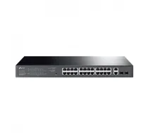 TP-Link TL-SG1428PE tīkla pārslēgs Vadīts L2 Gigabit Ethernet (10/100/1000) Power over Ethernet (PoE) 1U Melns