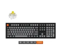 Keychron K10 Max QMK tastatūra Universāls USB + RF Wireless + Bluetooth Amerikāņu angļu valoda Melns