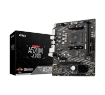 MSI A520M-A PRO mātes plate AMD A520 Ligzda AM4 mikro ATX