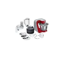 Bosch MUM58720 pārtikas pārstrāde 1000 W 3,9 L Pelēks, Sarkans, Nerūsējošs tērauds