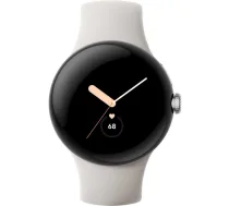 Google Pixel Watch LTE 41mm Pulēta sudraba/Sporta josta krems