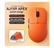 Ajazz Bezvadu pele Ajazz AJ159 APEX 3950-8K ar dokstaciju oranžā