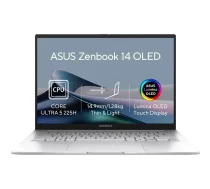 ASUS ZenBook 14 UX3405CA-OLED577WZ Portatīvais dators Mākoņsudrabains (bez barošanas adaptera)