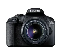 Canon EOS 2000D + EF-S 18-55mm f/3.5-5.6 III SLR Kameras komplekts 24,1 MP CMOS 6000 x 4000 pikseļi Melns