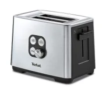 Tefal Equinox TT420D 7 2 šķēle (-s) Melns, Nerūsējošs tērauds