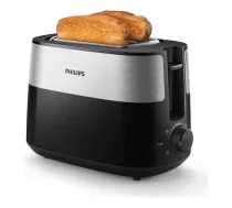 Philips Daily Collection HD2516/90 Tosteris — 2 šķēles, plata atvere, metāla