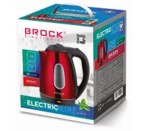 Brock Electronics Brock Electronics WK 0603 RD elektriskās tējkanna 1,8 L 1500 W Melns, Sarkans