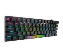 Elgato Corsair K70 PRO MINI WIRELESS CHERRY MX Red Switch RGB US tastatūra RF bezvadu sakari + Bluetooth QWERTY Angļu Melns