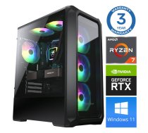 INTOP Ryzen 7 5700X, 16GB RAM, 250GB M.2 NVMe SSD, RTX 3050 6GB, Windows 11 (RW39780WH)