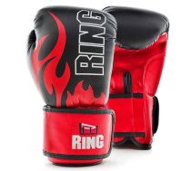 Ring Sport Boxing gloves Ring Fire (RR-15) 10 oz, black/red  (RR-15/10)