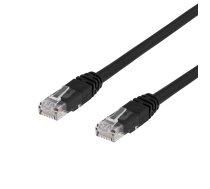 Network cable DELTACO U/UTP Cat6, 3m, black / TP-63S-K / 00210010