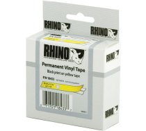 Tape DYMO Rhino 19mm x 5.5m, vinyl, black on yellow / S0718470 18433