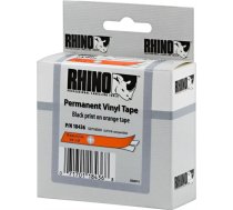 Tape DYMO Rhino 19mm x 5.5m, vinyl, black on orange / S0718500 18436